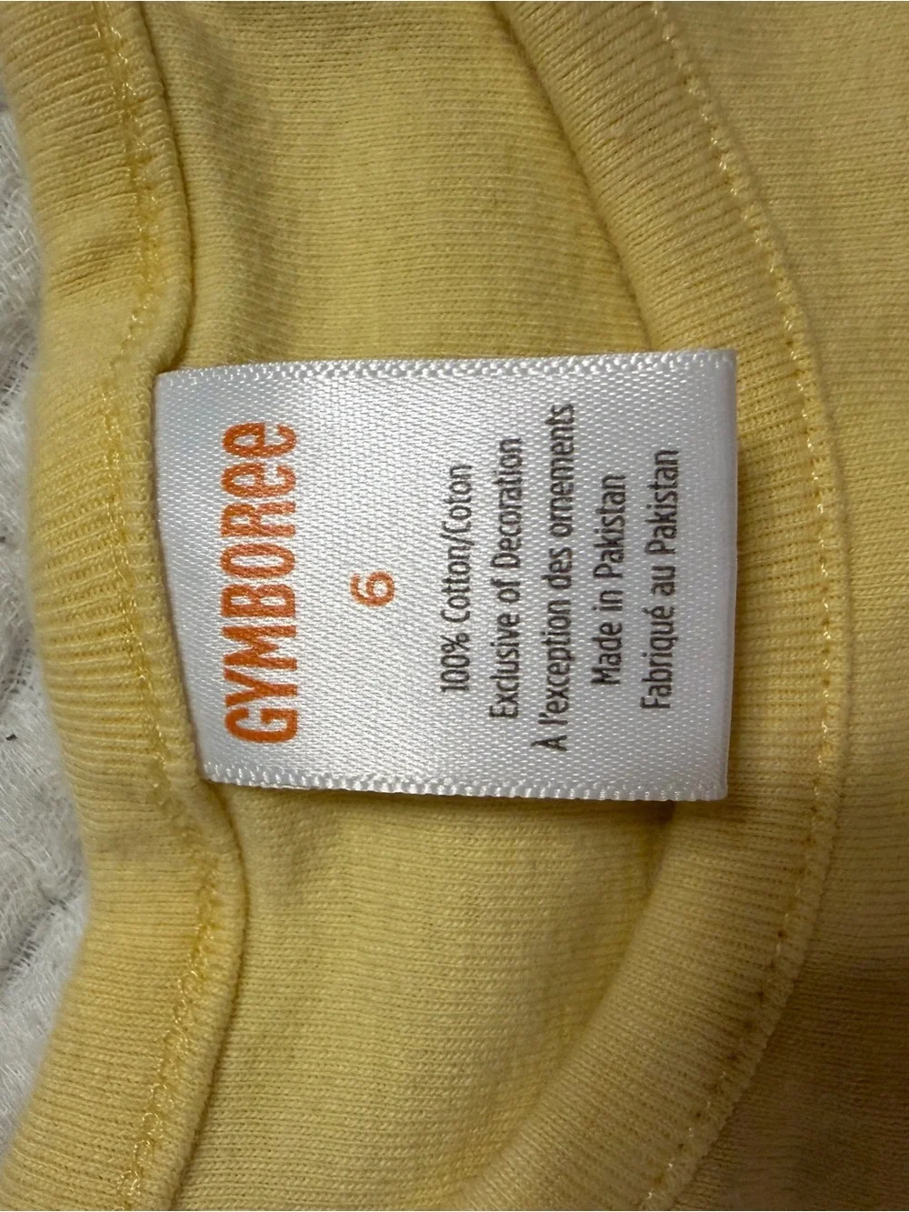 Gymboree Yellow Tee with Pink & Green Floral Patchwork